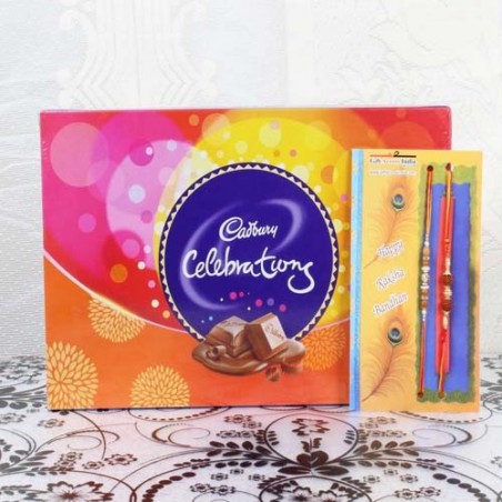 Cadbury Celebrations Chocolate Pack with Pair of Rakhi