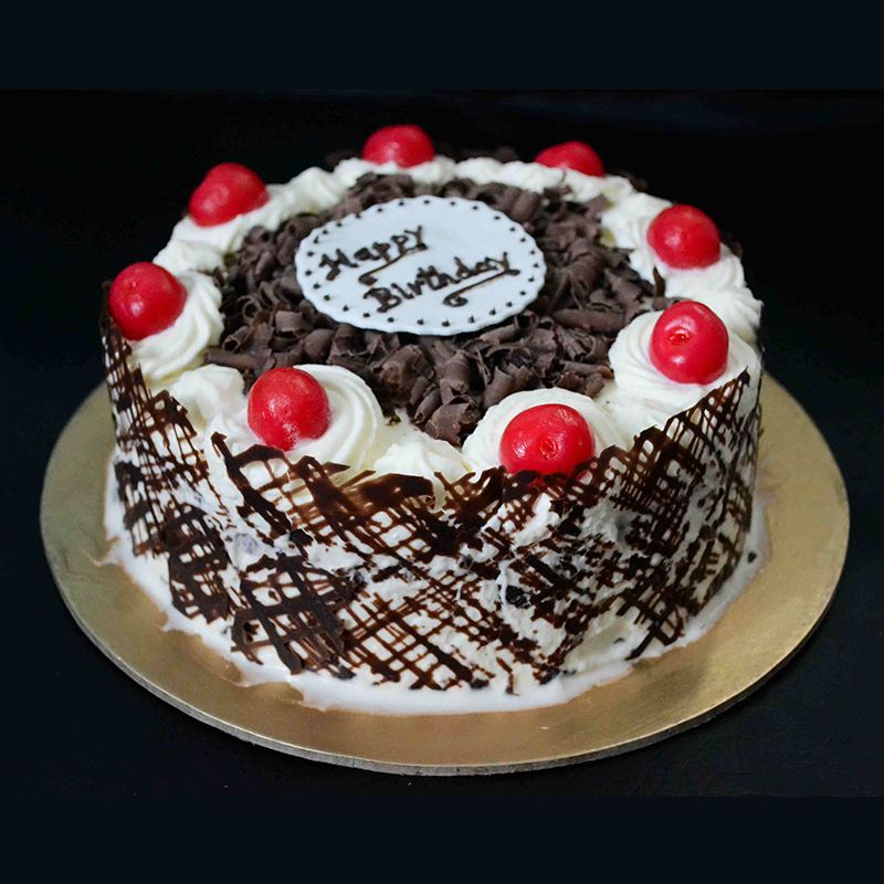Chocolate Birthday Cake On Table Stock Photo 1597013428 | Shutterstock